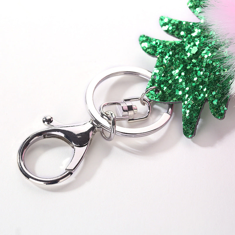Wholesale Christmas Ball Plush Keychain